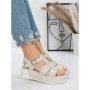 Sandale Dama cu Platforma 5GZ11 BEIGE | MEI