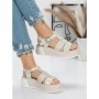 Sandale Dama cu Platforma 5GZ11 BEIGE | MEI