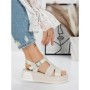Sandale Dama cu Platforma 5GZ11 BEIGE | MEI