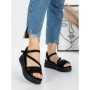 Sandale Dama cu Platforma 5H18 BLACK | MEI