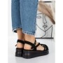 Sandale Dama cu Platforma 5H18 BLACK | MEI