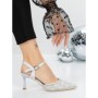 Pantofi Stiletto 5GZ65 SILVER | MEI