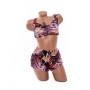 Costum de baie dama L909-2 NEGRU-VISINIU | MEINA