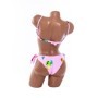 Costum de baie dama F333 ROZ-NEGRU | MEINA