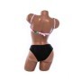 Costum de baie dama F333 ROZ-NEGRU | MEINA