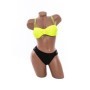 Costum de baie dama F661 VERDE NEON-NEGRU | MEINA