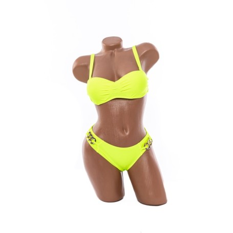 Costum de baie dama F661-2 VERDE NEON | MEINA