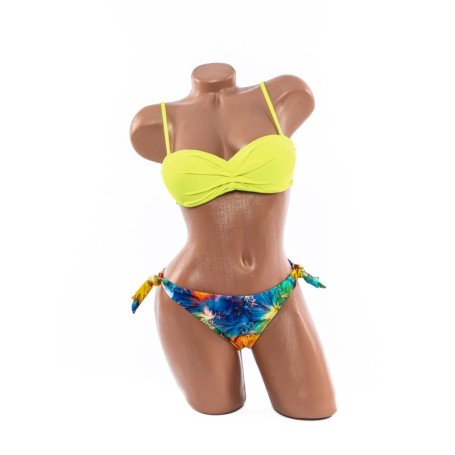 Costum de baie dama F339-1 VERDE NEON | MEINA