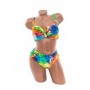 Costum de baie dama L2219 PORTOCALIU-ALBASTRU | MEINA