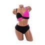 Costum de baie dama L905 FUCHSIA-NEGRU | MEINA