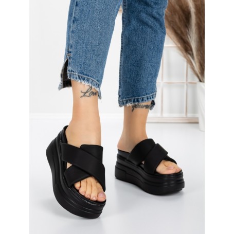 Papuci Dama cu Platforma 8325 BLACK | MEI