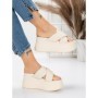 Papuci Dama cu Platforma 8325 BEIGE | MEI