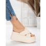 Papuci Dama cu Platforma 8325 BEIGE | MEI