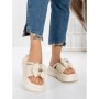 Papuci Dama cu Platforma 8570 BEIGE | MEI