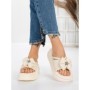 Papuci Dama cu Platforma 8570 BEIGE | MEI