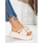 Papuci Dama cu Platforma 8570 BEIGE | MEI