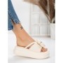 Papuci Dama cu Platforma 8570 BEIGE | MEI