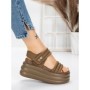 Sandale Dama cu Platforma 8577 BROWN | MEI