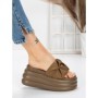 Papuci Dama cu Platforma 8587 BROWN | MEI