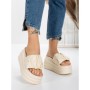 Papuci Dama cu Platforma 8587 BEIGE | MEI