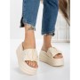 Papuci Dama cu Platforma 8587 BEIGE | MEI