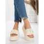 Papuci Dama cu Platforma 8587 BEIGE | MEI