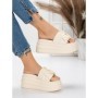 Papuci Dama cu Platforma 8587 BEIGE | MEI