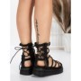 Sandale Dama cu Talpa Joasa 3AW301 BLACK | MEI