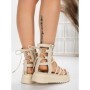 Sandale Dama cu Talpa Joasa 3AW301 BEIGE | MEI