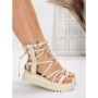 Sandale Dama cu Talpa Joasa 3AW301 BEIGE | MEI