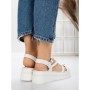 Sandale Dama cu Platforma 5HXS6 WHITE | MEI
