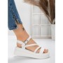 Sandale Dama cu Platforma 5HXS6 WHITE | MEI