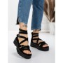Sandale Dama cu Talpa Joasa 5HXS15 BLACK | MEI