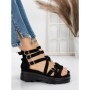 Sandale Dama cu Talpa Joasa 5HXS15 BLACK | MEI