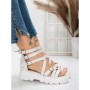 Sandale Dama cu Talpa Joasa 5HXS15 WHITE | MEI
