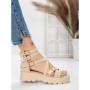 Sandale Dama cu Talpa Joasa 5HXS15 BEIGE | MEI