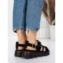 Sandale Dama cu Talpa Joasa 5HXS18 BLACK | MEI