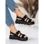 Sandale Dama cu Talpa Joasa 5HXS18 BLACK | MEI