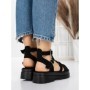 Sandale Dama cu Talpa Joasa 5HXS20 BLACK | MEI