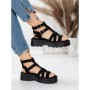 Sandale Dama cu Talpa Joasa 5HXS20 BLACK | MEI
