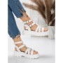 Sandale Dama cu Talpa Joasa 5HXS20 WHITE | MEI