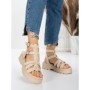 Sandale Dama cu Talpa Joasa 5HXS20 BEIGE | MEI