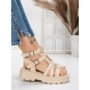 Sandale Dama cu Talpa Joasa 5HXS20 BEIGE | MEI