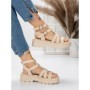 Sandale Dama cu Talpa Joasa 5HXS20 BEIGE | MEI
