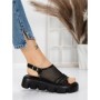 Sandale Dama cu Talpa Joasa 5HXS21 BLACK | MEI
