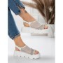 Sandale Dama cu Talpa Joasa 5HXS21 WHITE | MEI