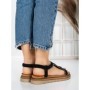 Sandale Dama cu Talpa Joasa 5GZ39 BLACK | MEI