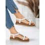 Sandale Dama cu Talpa Joasa 5GZ39 WHITE | MEI