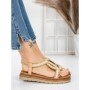 Sandale Dama cu Talpa Joasa 5GZ39 BEIGE | MEI