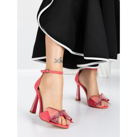 Sandale Dama cu Toc Subtire 5XKK15 ROSE | MEI
